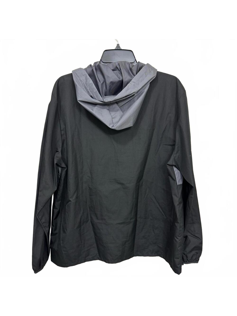 VS PINK Gray Colorblock Half Zip Hooded Windbreaker Jacket M/L - Picture 2 of 3